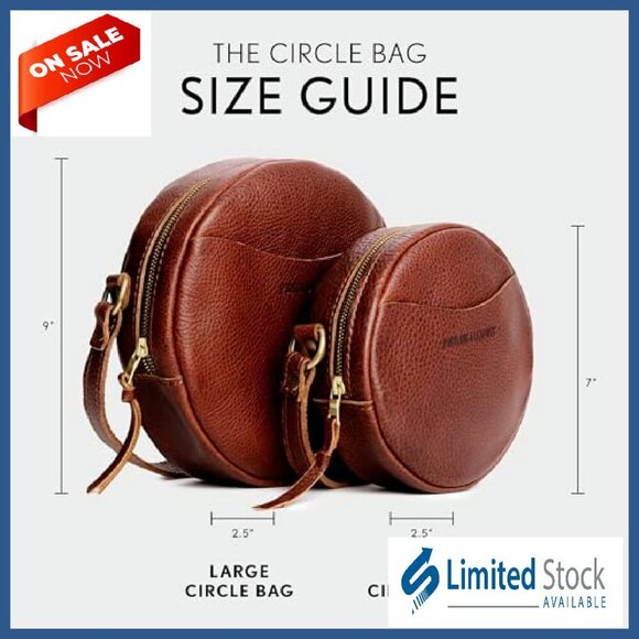 Full Grain Leather Crossbody Bag with Adjustable Strap, Exterior & Interior - Picture 6 of 8